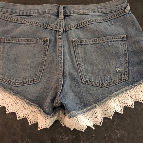 Free People Lacey Denim Cut-Off Shorts - Picture 3 of 3